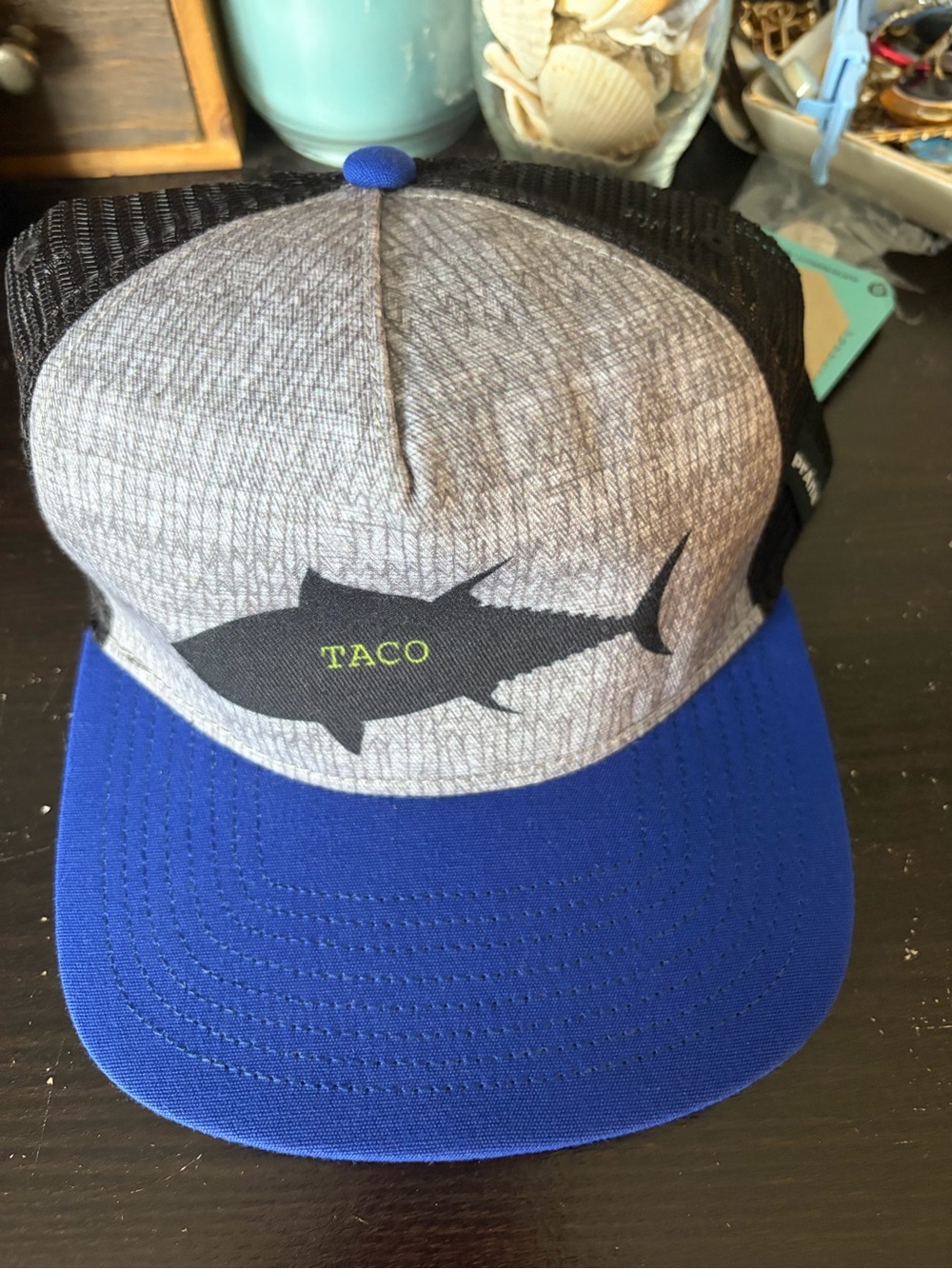 Prana Blue, Gray & Black Trucker Hat